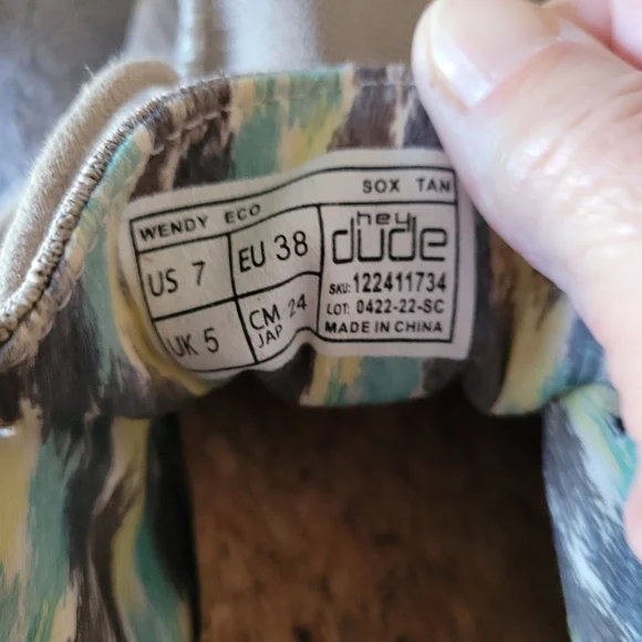 Hey Dude Casual Slip-On Shoes Ran Size 7 - Picture 5 of 10